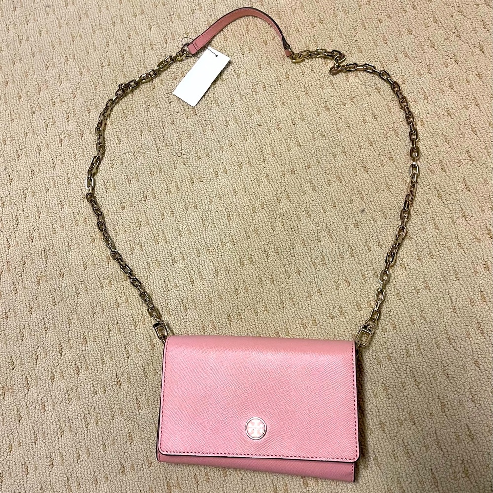 Tory Burch pink wallet clutch purse